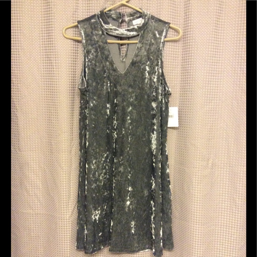 NWT Green Gray Velvet Tunic